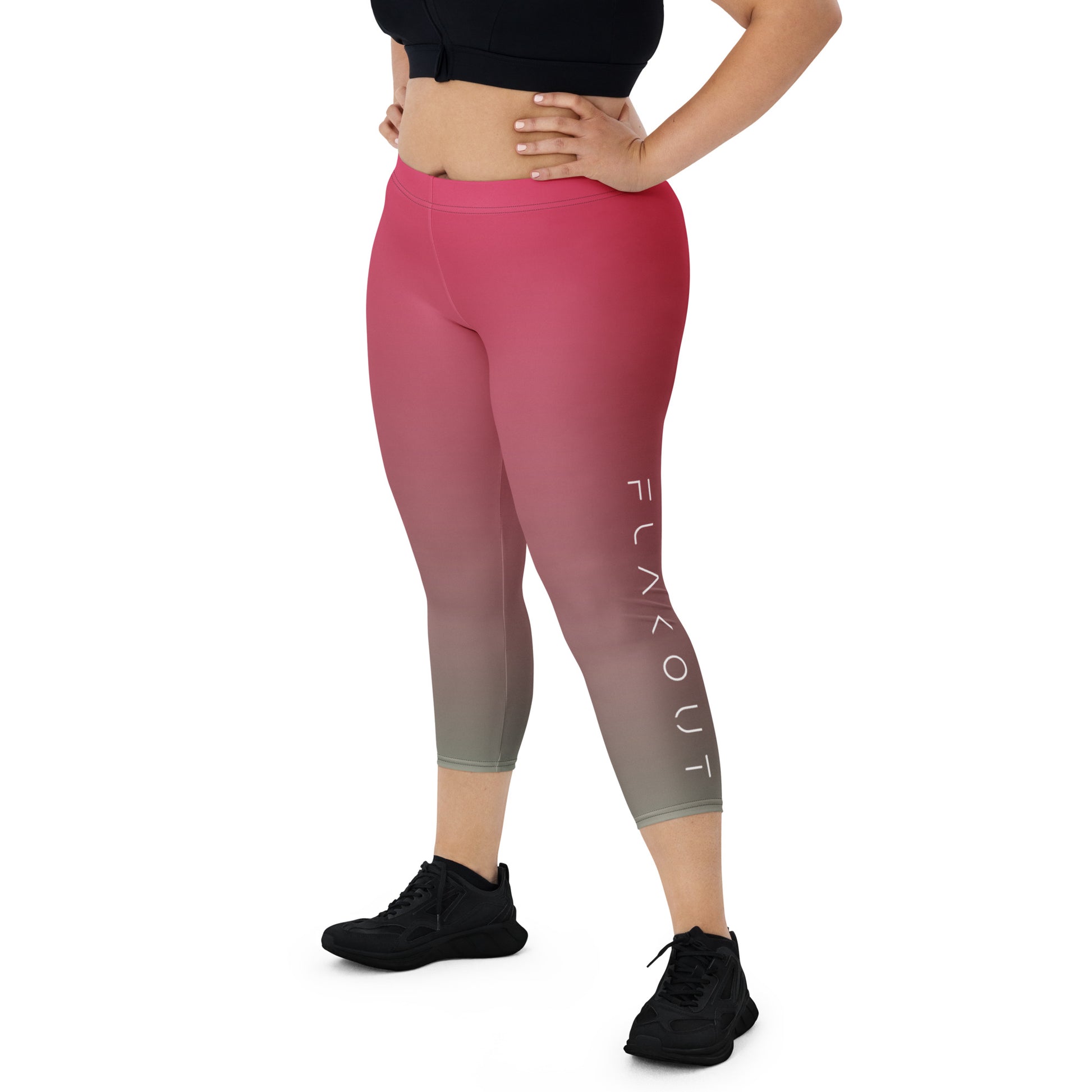 Lush Flamegrass Women's Capri Leggings - FLAKOUT