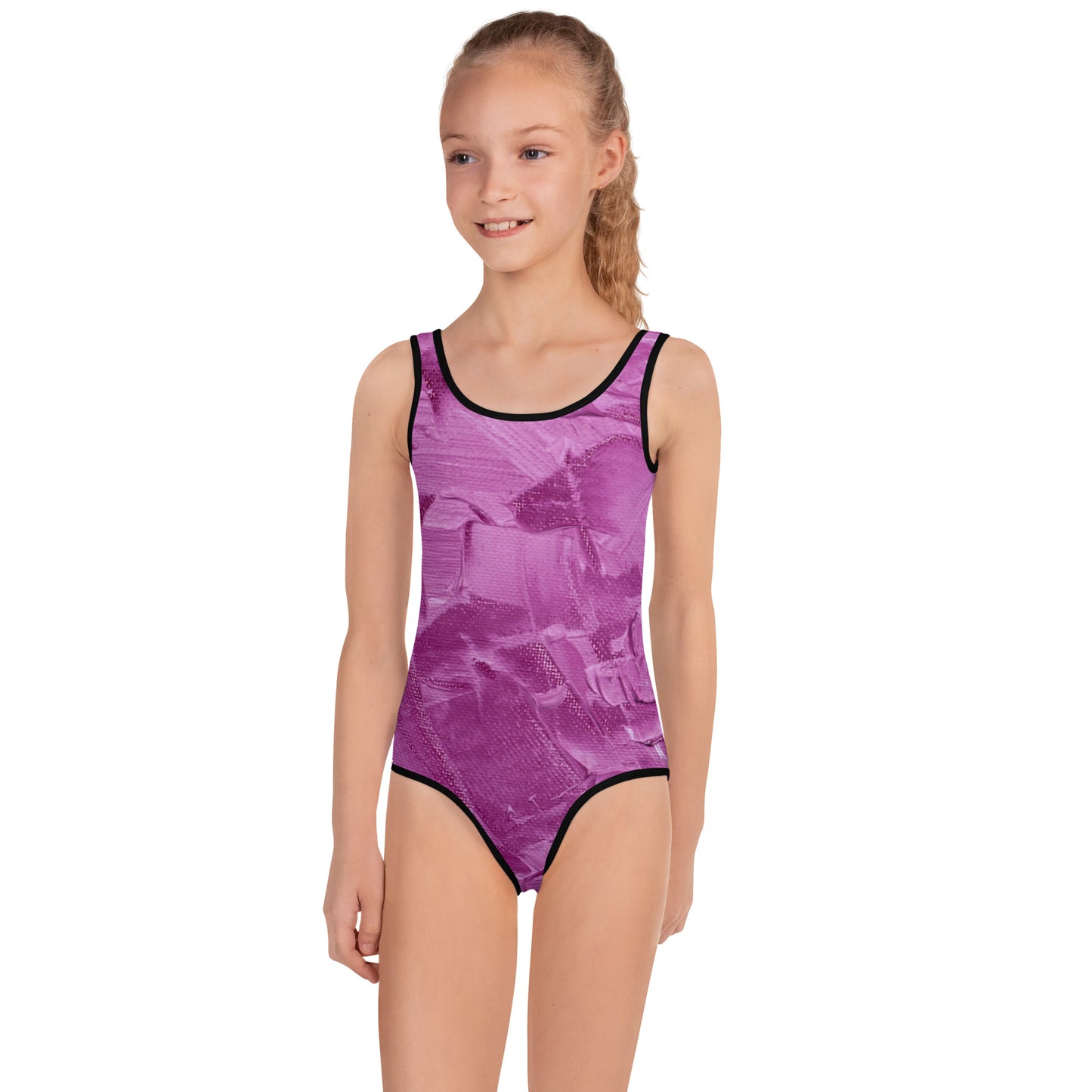 Ebonized Mulberry Girl's Swimsuit - FLAKOUT