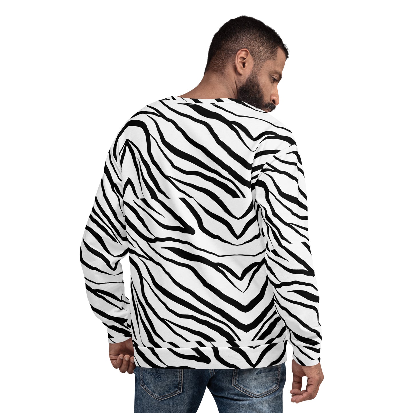 Striped Zebra Vibrance Sweatshirt - FLAKOUT