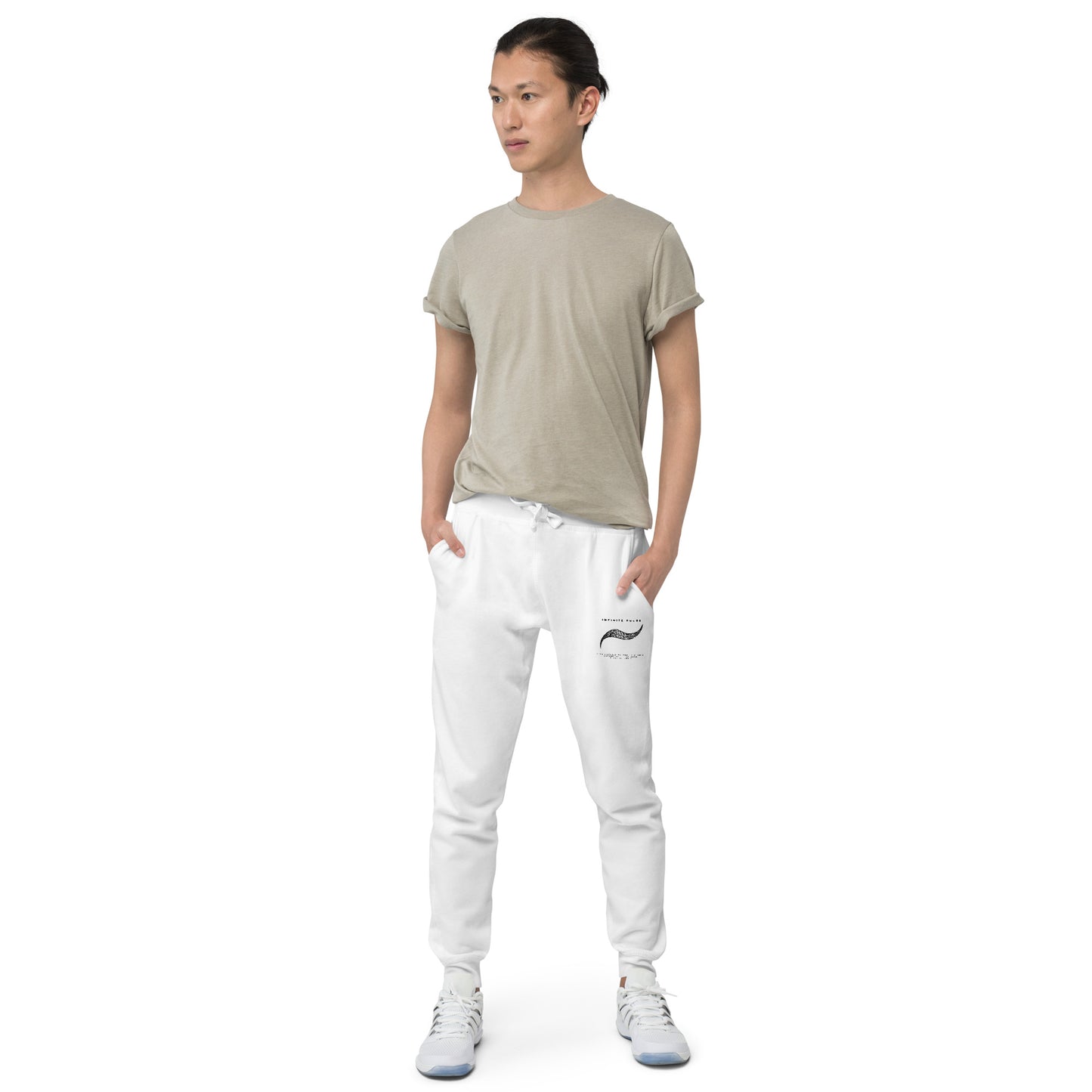 Infinite Pulse Embroidered Unisex Fleece Sweatpants - FLAKOUT