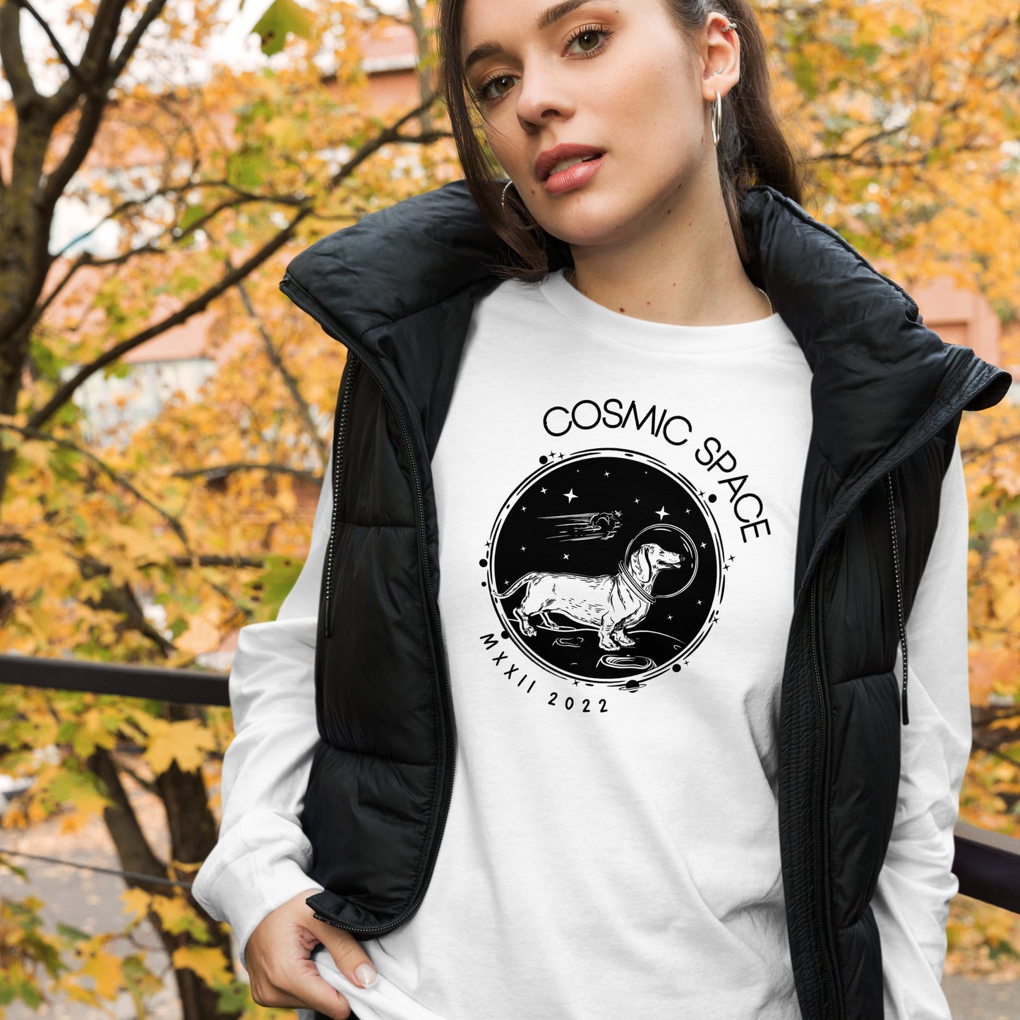 Women's Long Sleeve Tee Cosmic Space - FLAKOUT