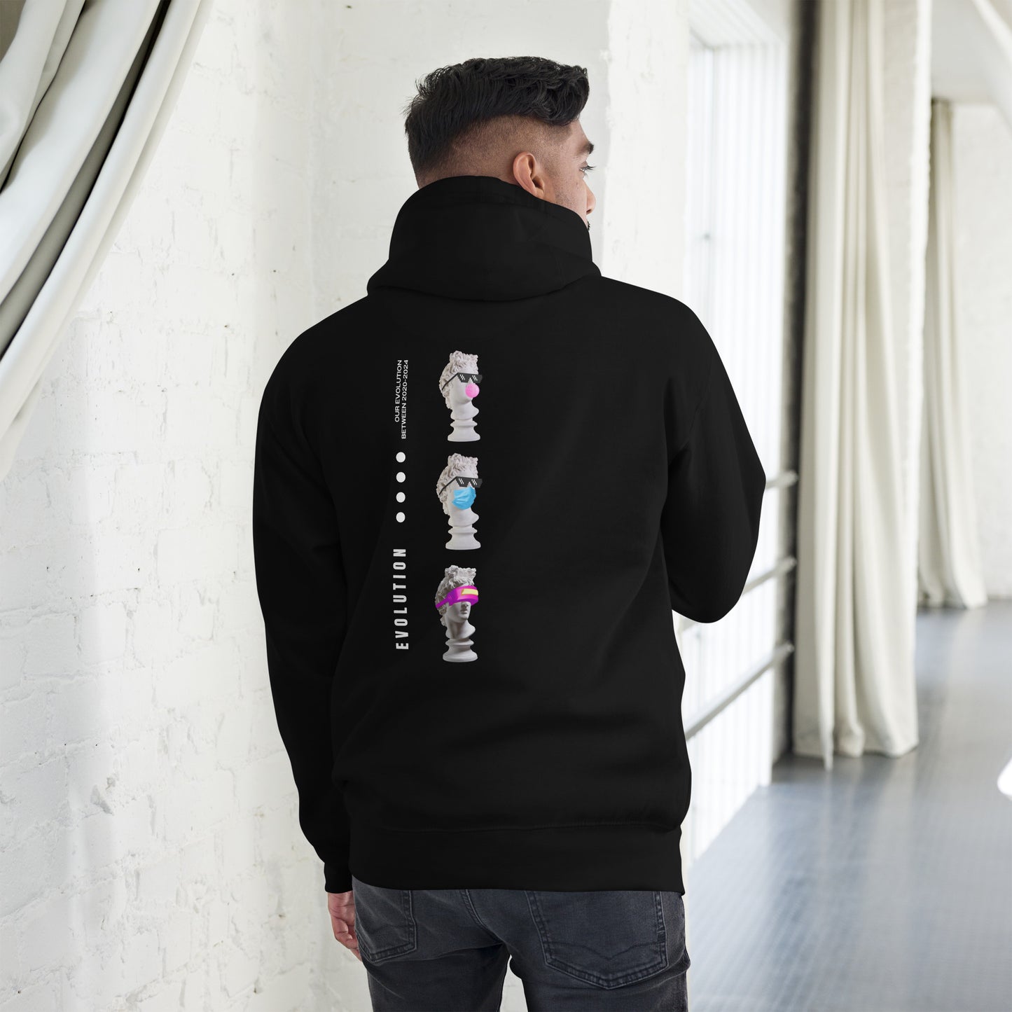 Human Evolution Unisex Hoodie - FLAKOUT