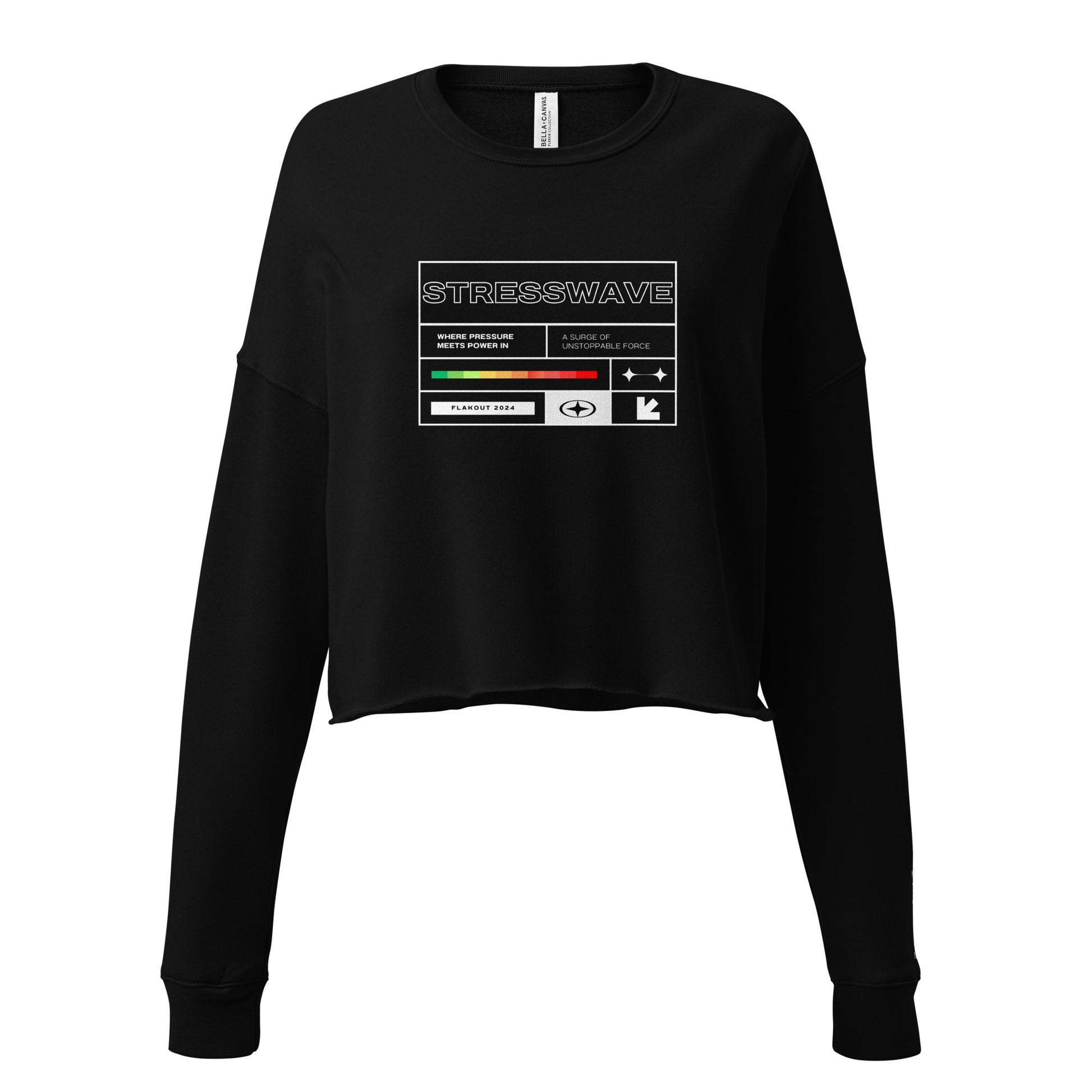 Stresswave Women's Crop Sweatshirt - FLAKOUT