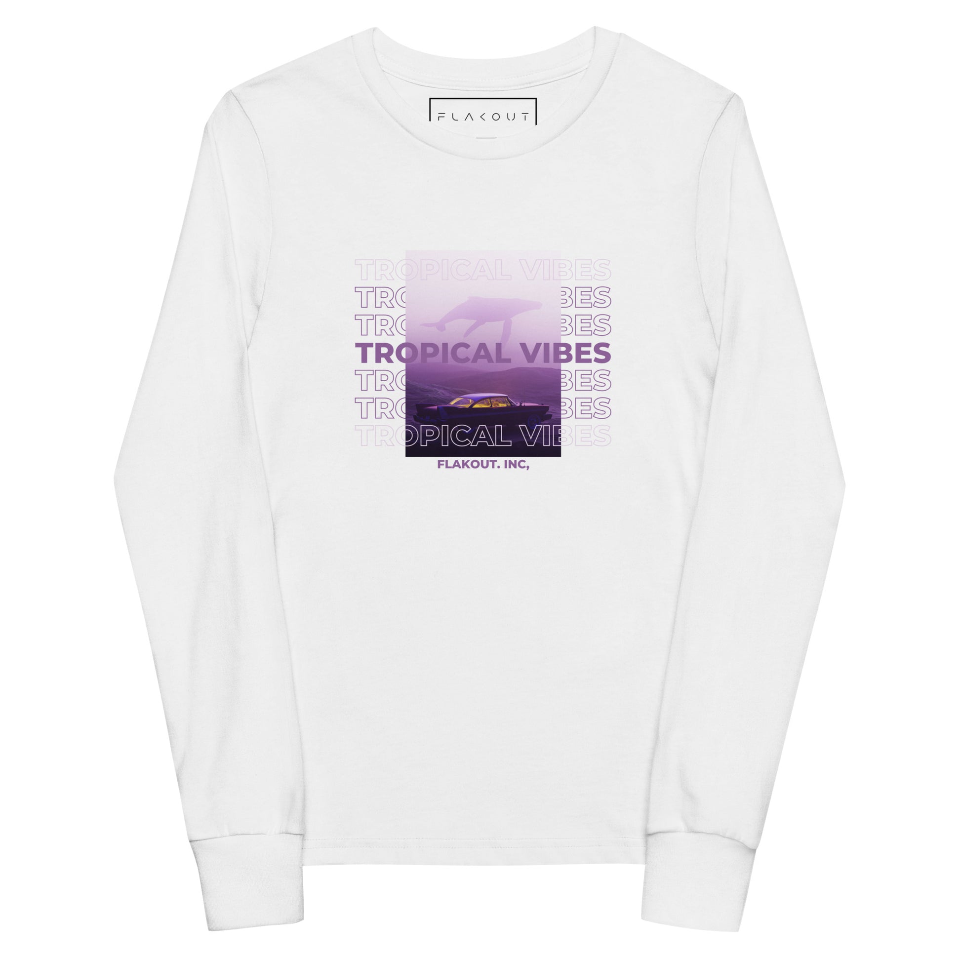 Tropical Vibes Odyssey Youth Long Sleeve Tee - FLAKOUT